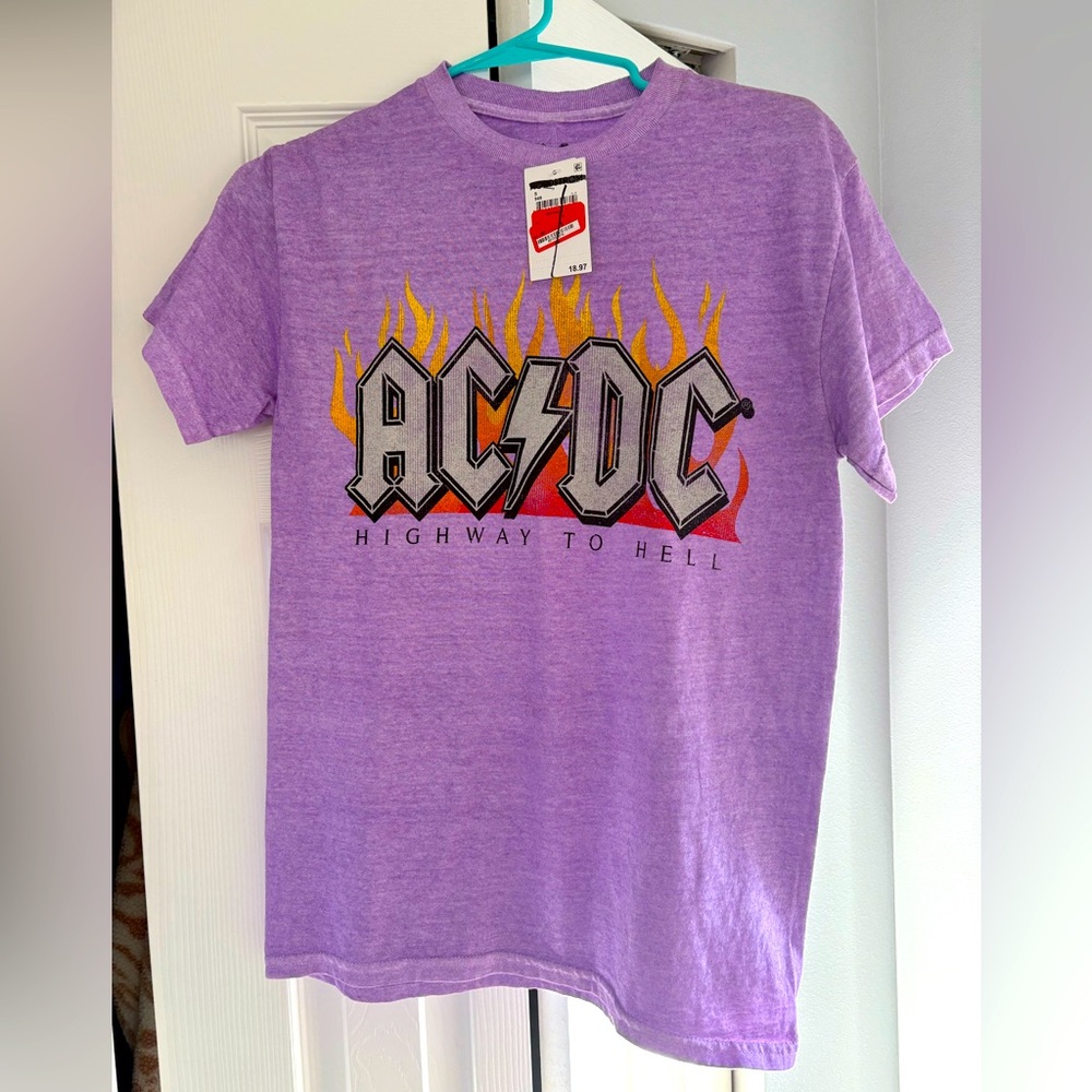 AC/DC Graphic T-Shirt Purple